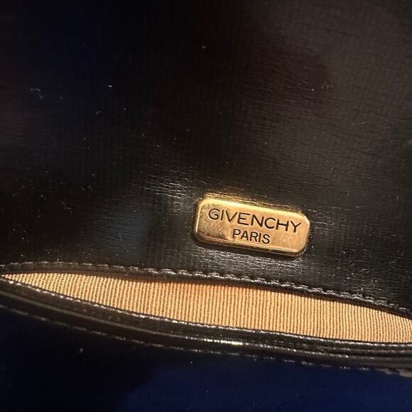 Vintage Givenchy Black Patent Crossbody Bag Purse - Picture 6 of 8